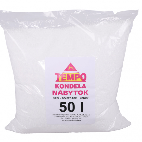 Náplň do sedacích vaků, EPS polystyrénové kuličky, balení 50 l