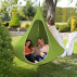 Závěsné houpací křeslo, zelená, KLORIN NEW BIG SIZE CACOON HAMMOCK