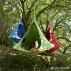 Závěsné houpací křeslo, světle šedá, KLORIN NEW BIG SIZE CACOON HAMMOCK