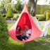 Závěsné houpací křeslo, červená, KLORIN NEW KIDS CACOON HAMMOCK